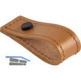 Knopf Marse Breite 25 mm, H�he 80 mm, Leder hellbraun