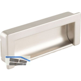 Muschelgriff Nera Breite 108 mm, H�he 41,7 mm, Zinkdruckguss Edelstahl Effekt