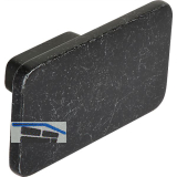 M�belknopf Biris Breite 58 mm, Zinkdruckguss eisenf�rbig matt getrommelt