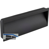 Muschelgriff Miach Breite 162 mm, H�he 60 mm, ZN schwarz matt