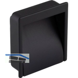 Muschelgriff Miach Breite 55 mm, H�he 60 mm, ZN schwarz matt