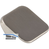 Knopf Maches Breite 25 mm, Tiefe 17 mm, Zinkdruckguss Edelstahl Effekt