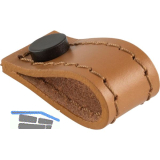 Knopf Marse Breite 18 mm, H�he 38 mm, Leder hellbraun