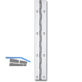 Stangenscharnier gebohrt mit Lochstanzung 900 x 32 mm, Stahl vernickelt