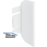 Endkappe Aktor C-Profil, Kunststoff wei�