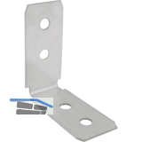 Befestigungswinkel Aktor ohne Befestigungsschraube, Aluminium natur