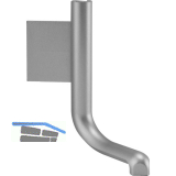 Au�enecke Aktor L-Profil, Kunststoff silberfarbig