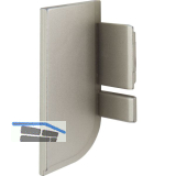 Endkappe Aktor L-Profil links, Kunststoff edelstahlfarbig