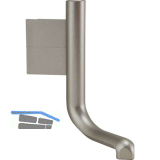 Au�enecke Aktor L-Profil, Kunststoff edelstahlfarbig