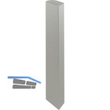 ALUMIS F�llprofil Aktor C vert. E-Ger�tebefestigung, L 600, Alu Edelstahl Effekt