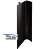 Griffmulde Aktor L-Profil vertikal, L�nge 5000 mm, Aluminium schwarz matt