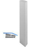 F�llprofil Aktor E-Ger�tebefestigung C-Profil vert,L 600,Alu natur eloxiert