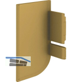 Endkappe Aktor L-Profil links, Kunststoff gold matt