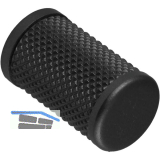 Knopf Dolon � 14 mm, Tiefe 24 mm, Stahl schwarz matt