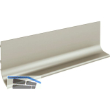 Griffmulde Aktor L-Profil horizontal, L�nge 5000 mm, Aluminium Edelstahl Effekt