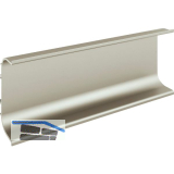 Griffmulde Aktor C-Profil horizontal, L�nge 2500 mm, Aluminium Edelstahl Effekt