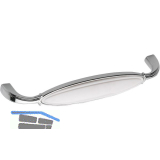Griff Anaheim LA 128 mm, ZN/Kunststoff verchromt poliert/wei�