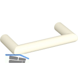 Griff � 10 mm - HEWI 562.10B LA 64 mm, Breite 74 mm, Polyamid reinwei� matt