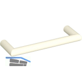 Griff � 10 mm - HEWI 562.10B LA 96 mm, Breite 106 mm, Polyamid reinwei� matt