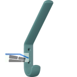 Huthaken HEWI 477.90B070 Breite 22 mm, H�he 163 mm, Polyamid aquablau matt