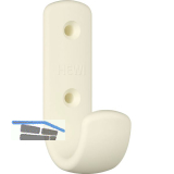 Mantelhaken HEWI 477.90B060 H�he 72 mm, Polyamid reinwei� matt
