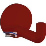 Mantelhaken HEWI 477.90B030 H�he 70 mm, Polyamid rubinrot matt