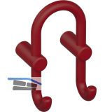 Mantelhaken HEWI 801.90B040 H�he 165 mm, Polyamid rubinrot matt