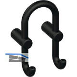 Mantelhaken HEWI 801.90B040 H�he 165 mm,Polyamid tiefschwarz matt