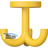 Dreifach-Drehhaken HEWI 477.90B050 H�he 70 mm,Polyamid senfgelb matt