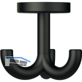 Dreifach-Drehhaken HEWI 477.90B050 H�he 70mm,Polyamid tiefschwarz matt