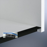 Griffleiste Amros L�nge 2500 mm, abl�ngbar, Aluminium schwarz eloxiert