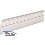 Griffleiste Alhena L�nge 2500 mm, fix, Aluminium Edelstahl Effekt