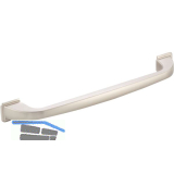 Griff Mansel LA 160 mm, Breite 192 mm, Aluminium Edelstahl Effekt matt