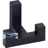 Mantelhaken Coats Breite 52 mm, H�he 40 mm, Zinkdruckguss schwarz lackiert