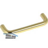 Griff Sulis � 10 mm, LA 96mm, Breite 106 mm, Stahl vermessingt