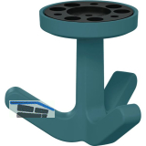 Dreifach-Drehhaken HEWI 477.94B030 elastisch, Kunstoff TPU aquablau matt