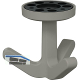 Dreifach-Drehhaken HEWI 477.94B030 elastisch, Kunstoff TPU felsgrau matt