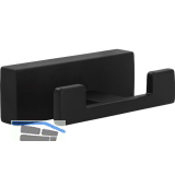 Mantelhaken Atun Breite 72, H�he 25 mm , Zinkdruckguss schwarz matt