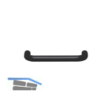 Griff � 10 mm - HEWI 548 LA 128 mm, Breite 138 mm, Polyamid tiefschwarz gl�nzend