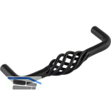 Griff Cage LA 96 mm, Breite 104 mm, Stahl schwarz matt