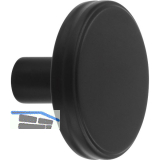 Knopf Isis � 35 mm, Tiefe 24 mm, Zinkdruckguss schwarz matt