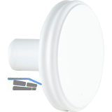 Knopf Isis � 35 mm, Tiefe 24 mm, Zinkdruckguss wei� matt