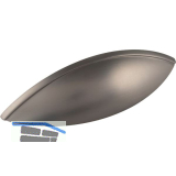 Muschelgriff Moss zum Aufschrauben, Breite 126 mm, Zinkdruckguss grau