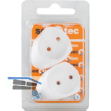 SECOTEC Schrankrohrlager rund 25 mm Kunststoff wei� SB-2 BL2