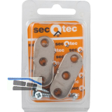 SECOTEC Schrankrohrlager oval vernickelt SB-2 BL1