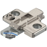 BLUM CLIP Kreuzmontageplatte, Zink, Systemschrauben Distanz 0 mm