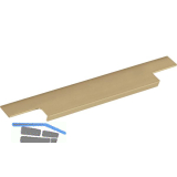 Griffleiste TRIM L�nge 595 mm, Aluminium, Messing geb�rstet