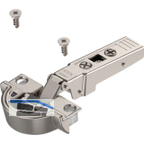 BLUM CLIP top BLUMOTION Alurahmenscharnier 95�, gerade mit Feder, Schrauben