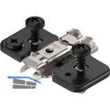 BLUM CLIP ONYX Exzenter Kreuzmontageplatte, Stahl, EXPANDO, Distanz 0 mm