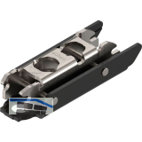 BLUM CLIP ONYX Exzenter Montageplatte gerade, Stahl, Schrauben, Distanz 3 mm